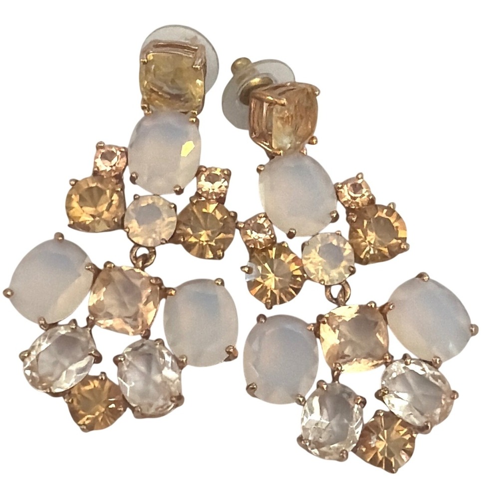 Chandelier Earrings Statement Glamorous Formal Sparkle Regal Gala Sparkly Glam